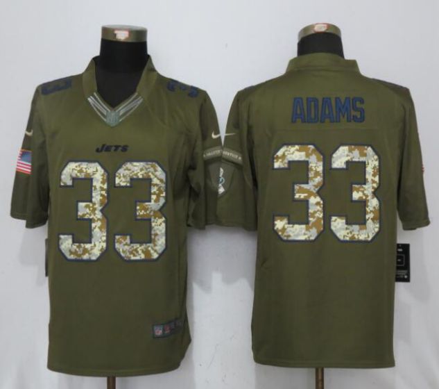 2017 NFL Women Nike New York Jets #33 Adams Green Salute To Service Limited Jersey->women nfl jersey->Women Jersey